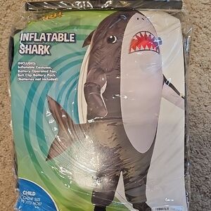 Spirit Inflatable Shark Costume for Kids - Black and Gray